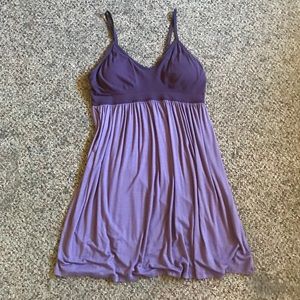 Purple Comfy Sleepwear Dress